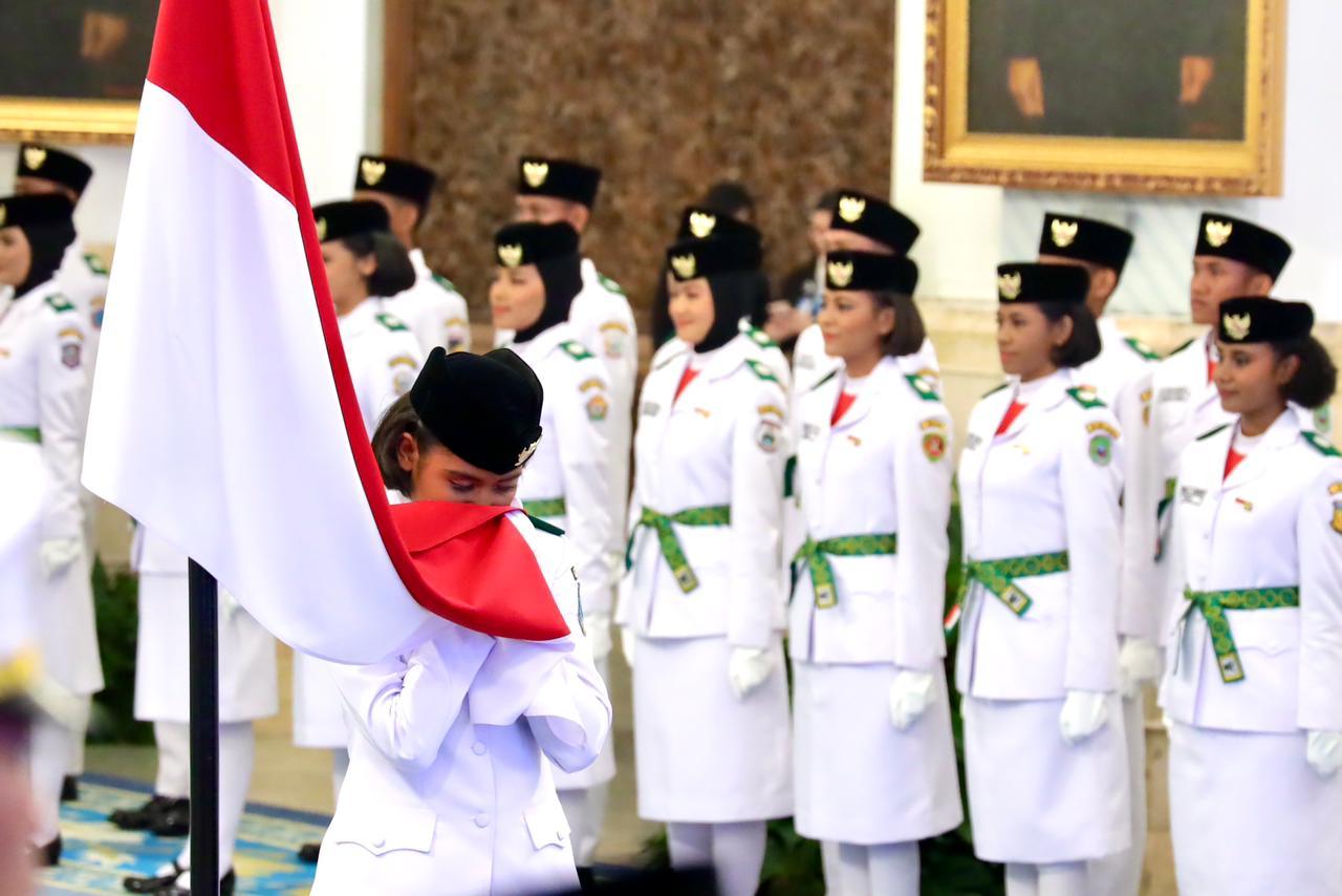 <p>Seluruh anggota Paskibraka itu akan bertugas pada upacara Hari Ulang Tahun (HUT) ke-80 Kemerdekaan RI pada 17 Agustus 2025 di Istana Merdeka, Jakarta. (Dok. Humas Kemensetneg)</p>

<p> </p>
