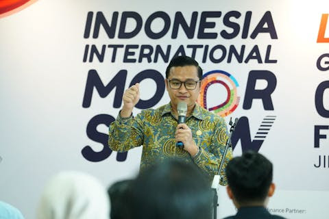 <p> Staf Khusus Menteri Usaha Mikro Kecil Menengah (UMKM) Hasby Muhammad Zamri dalam acara launching Area Gambir Expo di Kantor Dyandra Promosindo, Jakarta, beberapa waktu lalu. (Dok. Dyandra)</p>
