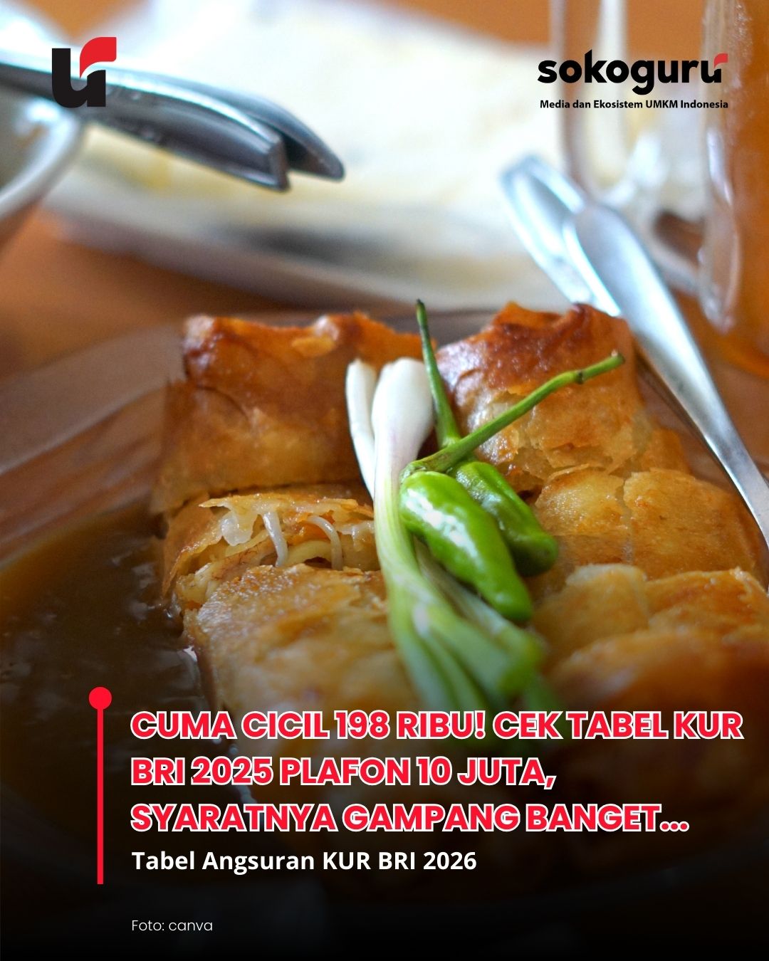UMKM Wajib Tahu! Syarat Baru KUR BRI 2025 Pinjaman 50 Juta, Cicilan Ternyata Segini...