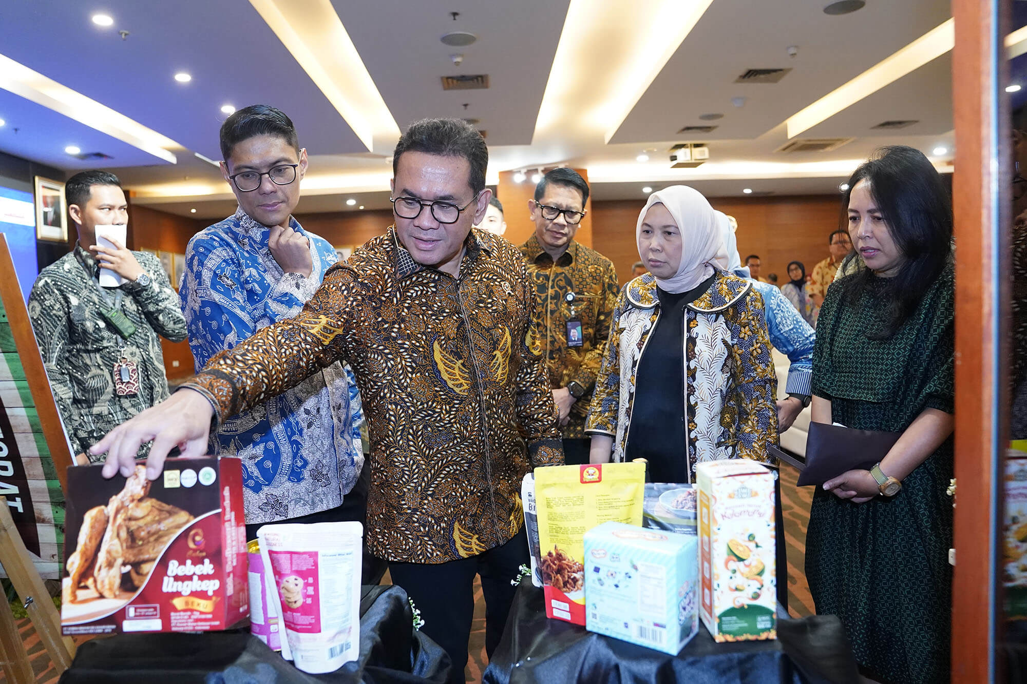 <p> Mendag Budi Santoso pada peluncuran UKM Pangan Award 2025 di Kantor Kementerian Perdagangan, Jakarta, Selasa, 20 Mei 2025. (Dok. Kemendag)</p>
