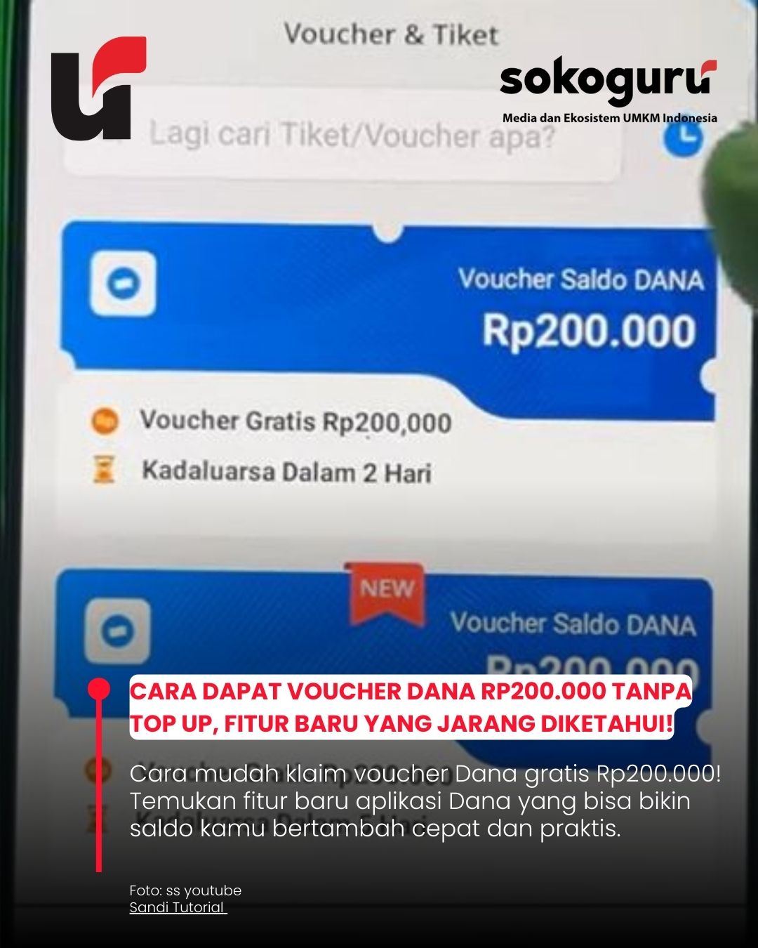 Rahasia Voucher Saldo Dana Gratis! Klaim Rp200.000 Langsung di Aplikasi, Gampang Banget!