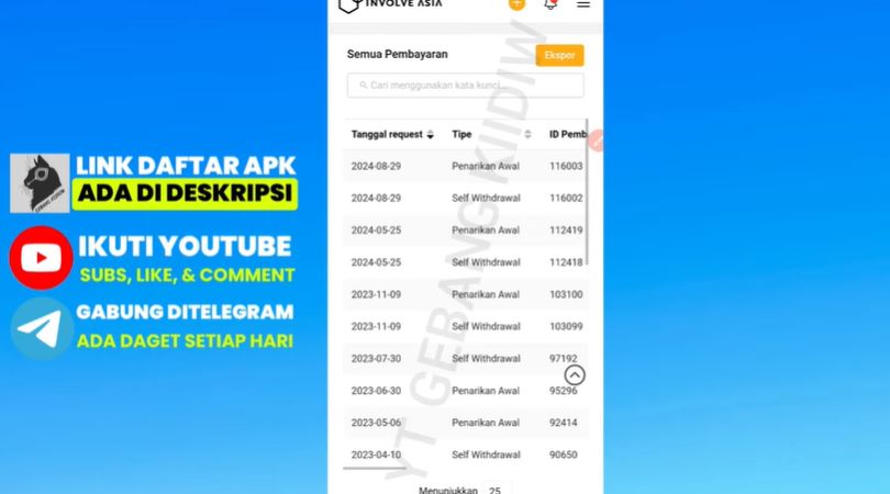 <p>Rahasia sukses affiliate marketing 2025! Mulai dari Involve Asia, share link toko online, dan raih penghasilan tambahan online mudah dan cepat. Foto SS Youtube Gebang Kiidiw.</p>
