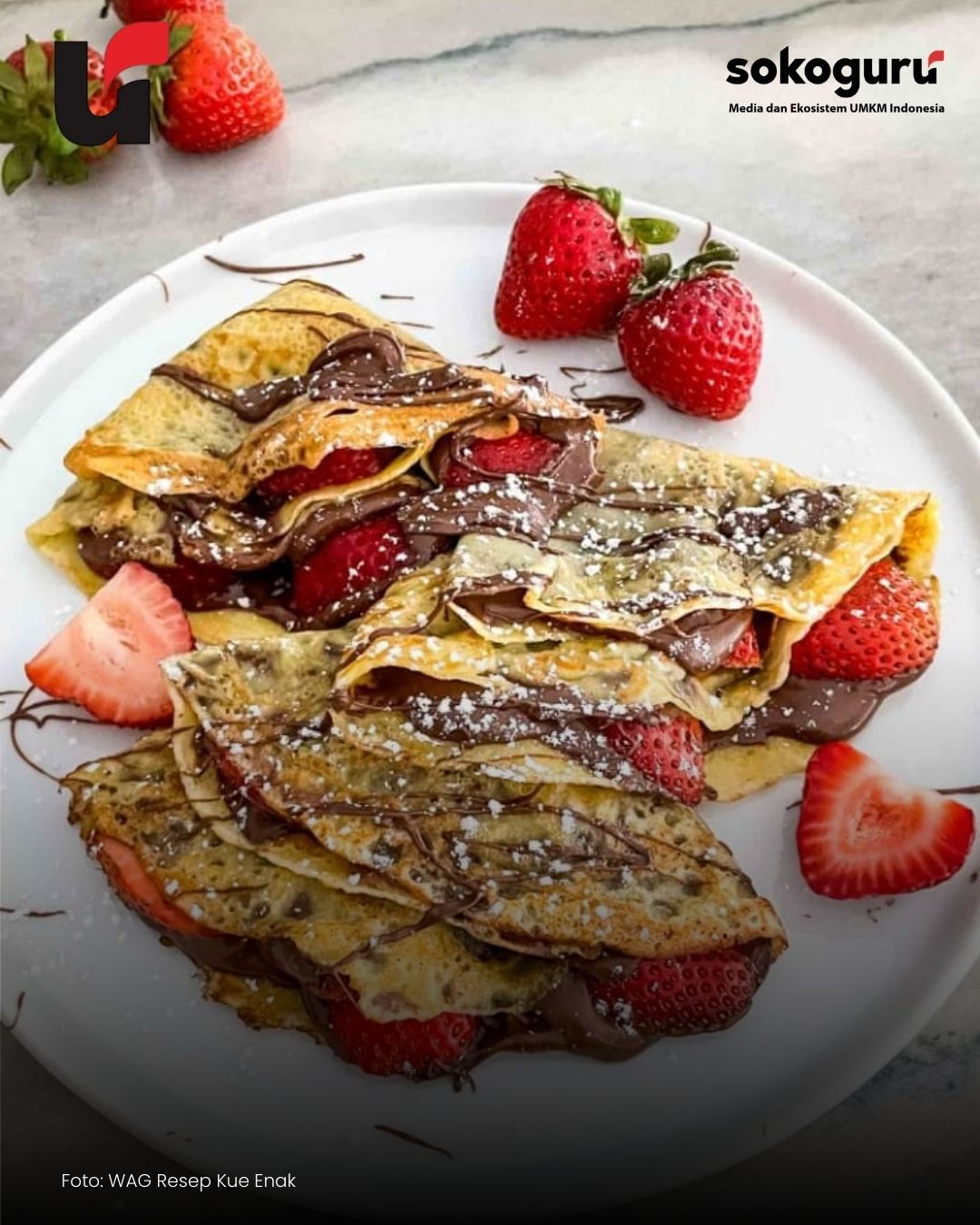 Modal Gak Sampai 2 Ribu Per Pcs! Cara Bikin Crepe Lembut Glowing yang Laris Manis Dijual