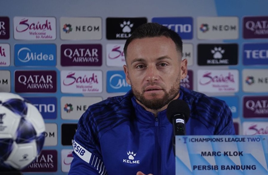 <p>Gelandang Persib, Marc Klok menyebut jika timnya ingin meraih hasil positif untuk menjaga asa lolos dari fase grup AFC Champions League Two. (Foto: Persib).</p>
