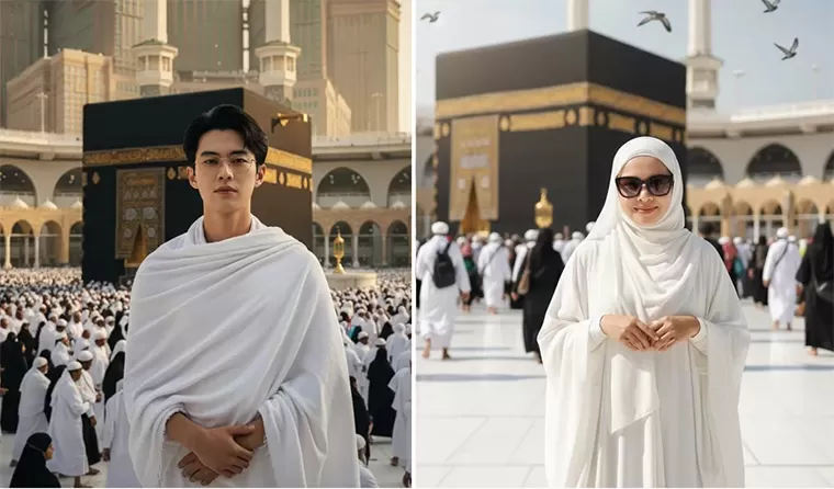<p>Ilustrasi edit foto depan Kabah di Mekkah. Simak cara membuatnya dengan prompt AI Gemini berikut ini.</p>
