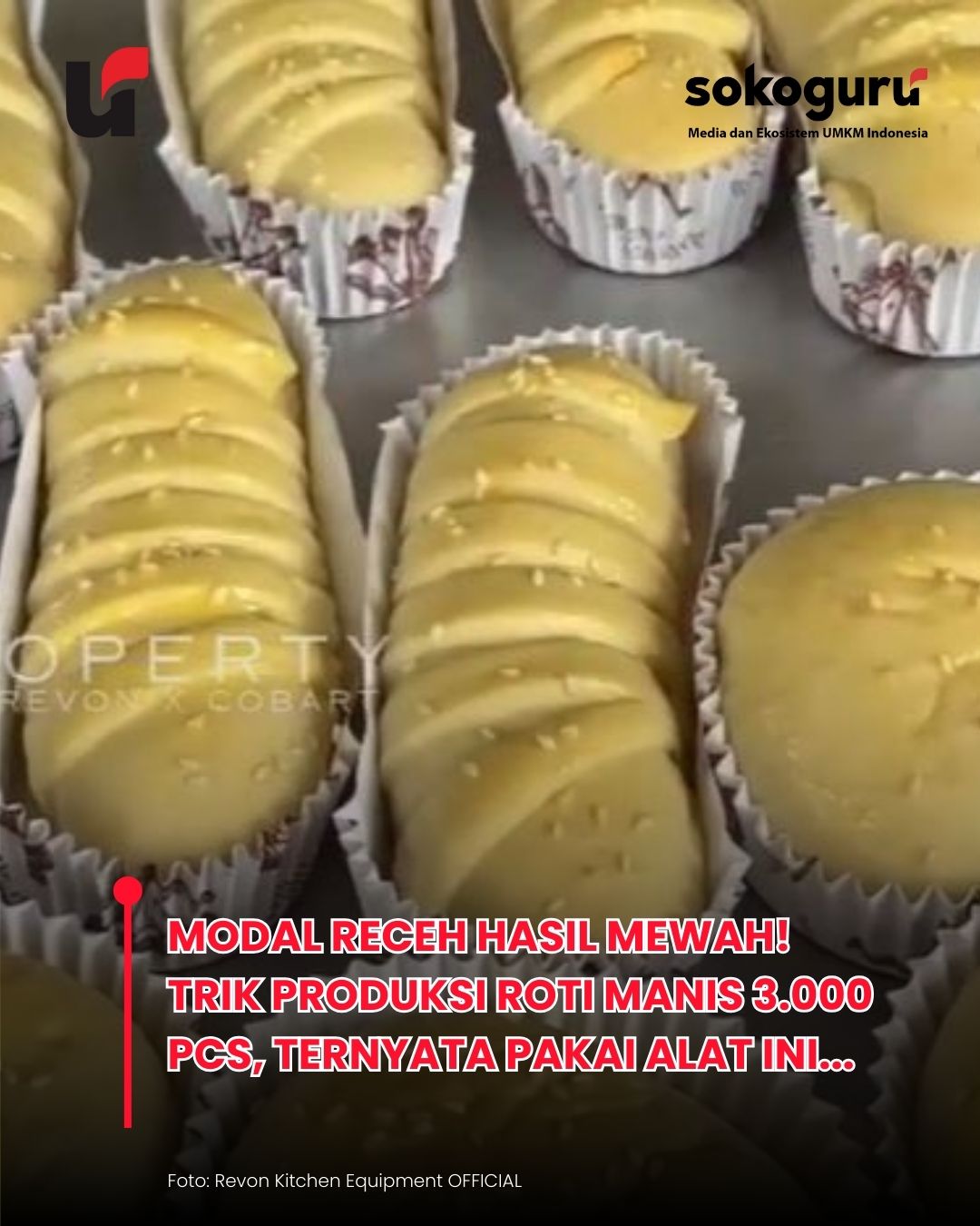 Cuan Meluber! Cara Rakit Pabrik Roti 3.000 Pcs/Hari Modal Rp900, Berani Coba?