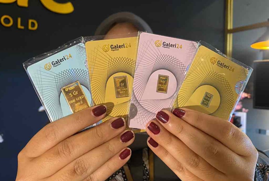 <p>Ilustrasi emas batangan produk Galeri24. Berikut daftar harga emas hari ini di Pegadaian, untuk produk Galeri24 dan UBS kompak naik.</p>
