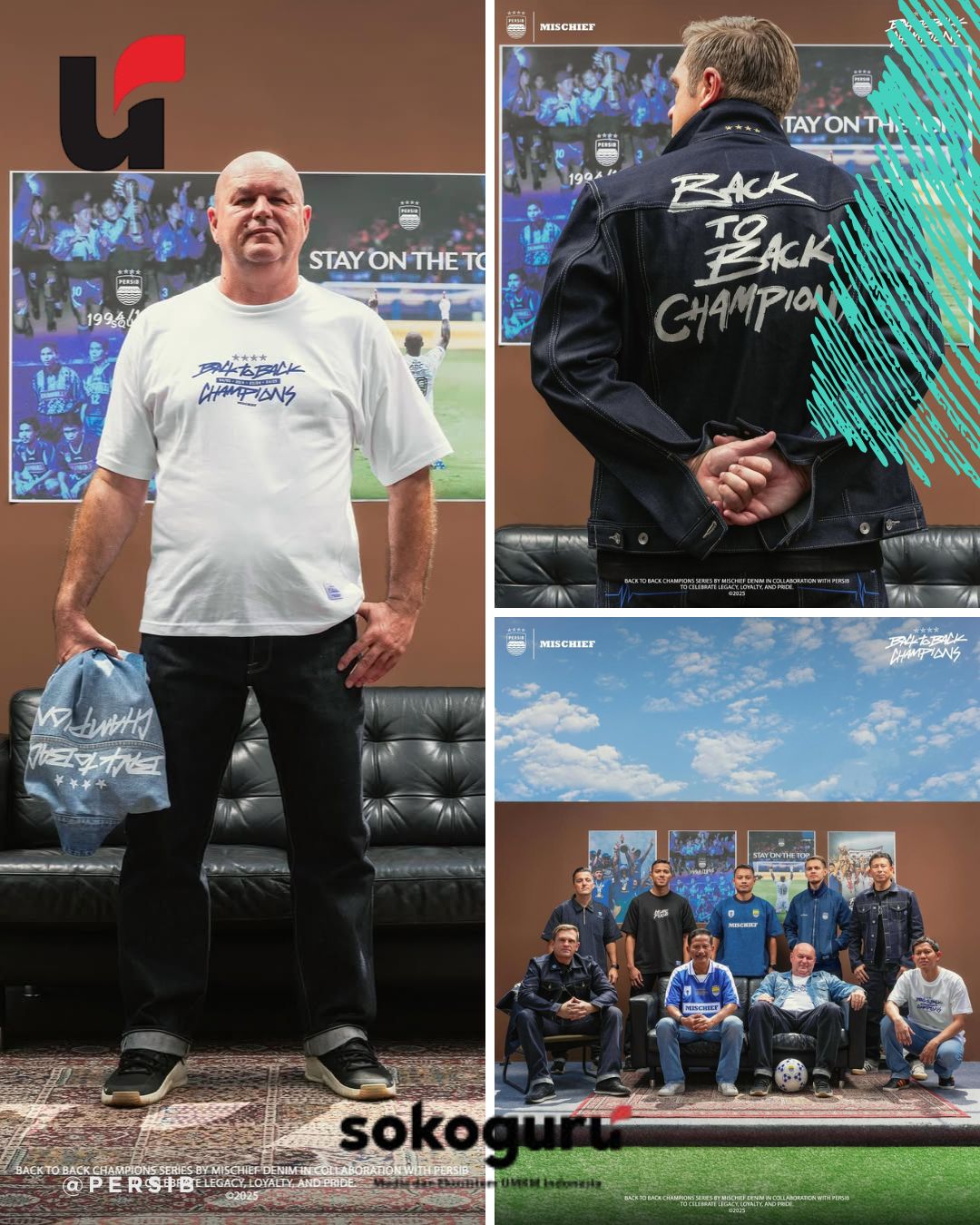 <p>Undivided Denim Track Jacket—simbol semangat 11 pemain Maung Bandung! Koleksi eksklusif PERSIB x Mischief Denim ini tersedia terbatas. Bangga jadi Bobotoh? Ini gayamu!</p>
