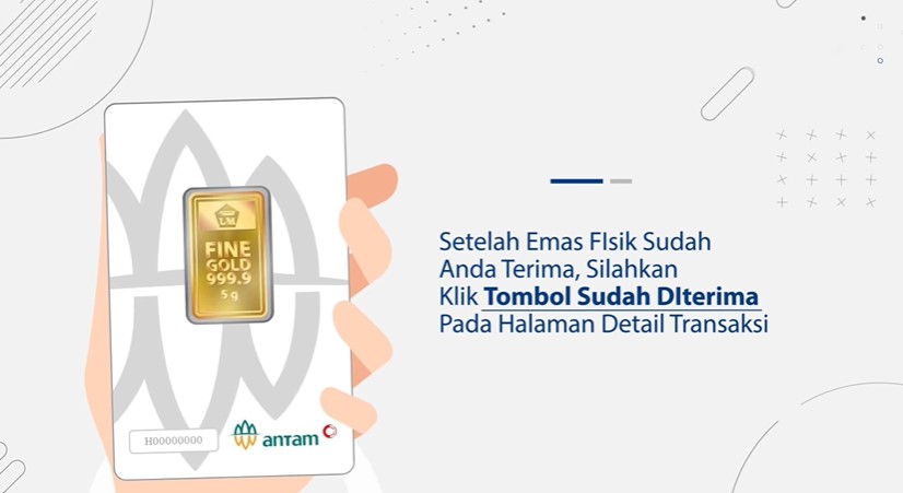 <p>Ilustrasi emas batangan Antam 5 gram yang telah diterima pelanggan. Setelah menerima pengiriman emas fisik, pengguna aplikasi Brankas LM diminta untuk menekan tombol “Sudah Diterima” di halaman detail transaksi guna menyelesaikan proses cetak emas. Foto: Tangkapan Layar YouTube.com/ANTAM Logam Mulia</p>
