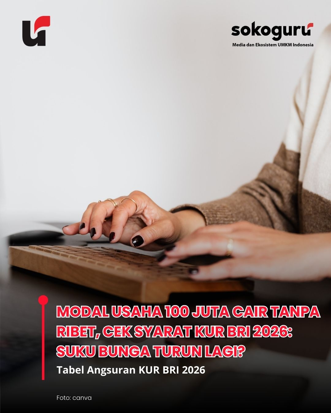 Cicilan Rp190 Ribuan Saja! Cek Tabel KUR BRI 2026 Plafon 100 Juta, Bunga Cuma 3 Persen...