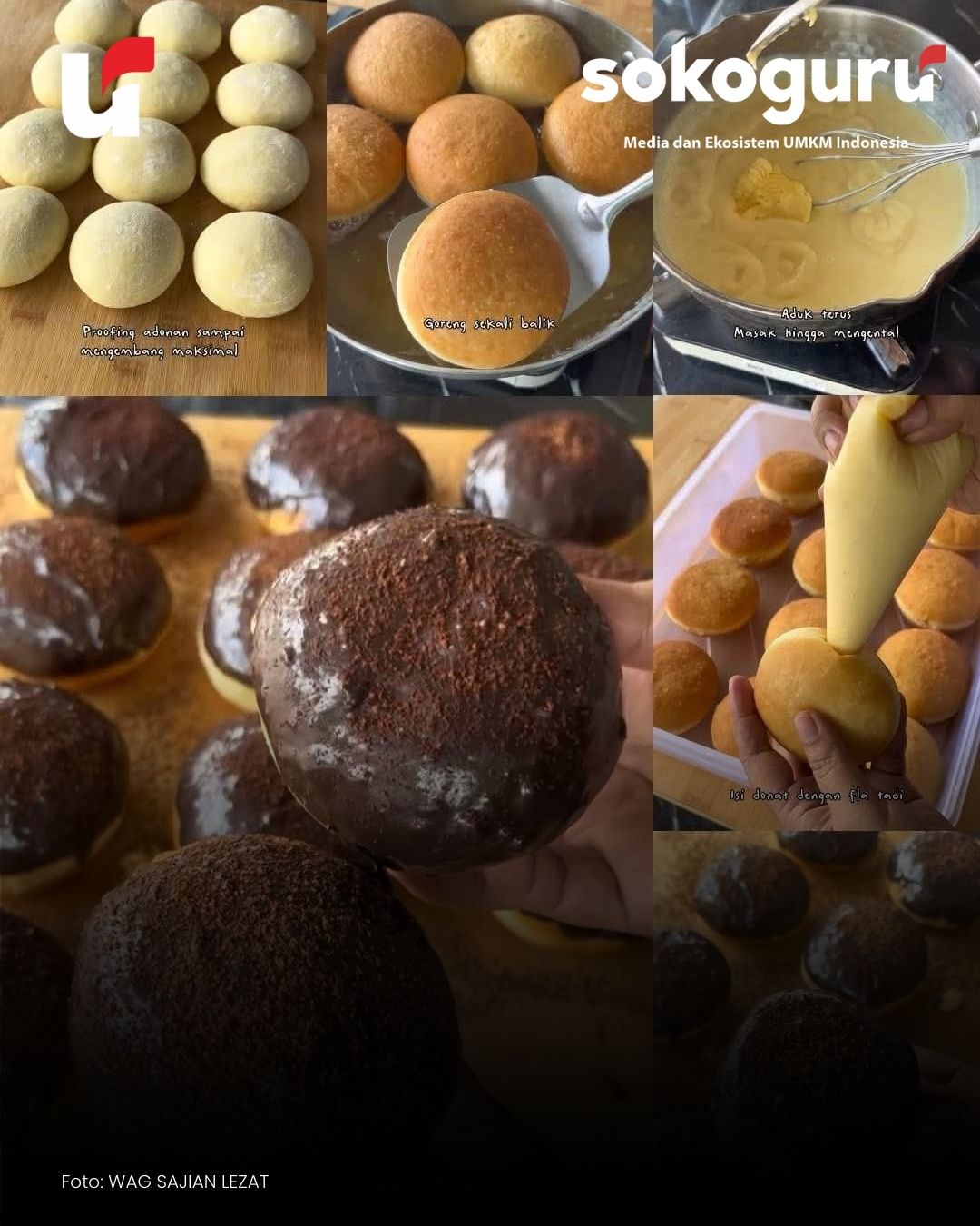 <p>Ide Jualan Ramadan 2026 - Tampilan mewah dengan coklat mengkilap, Donat Bombolini isi fla coklat ini siap curi perhatian di pasar takjil. Begini cara bikin coklat set sempurna tanpa lengket.</p>
