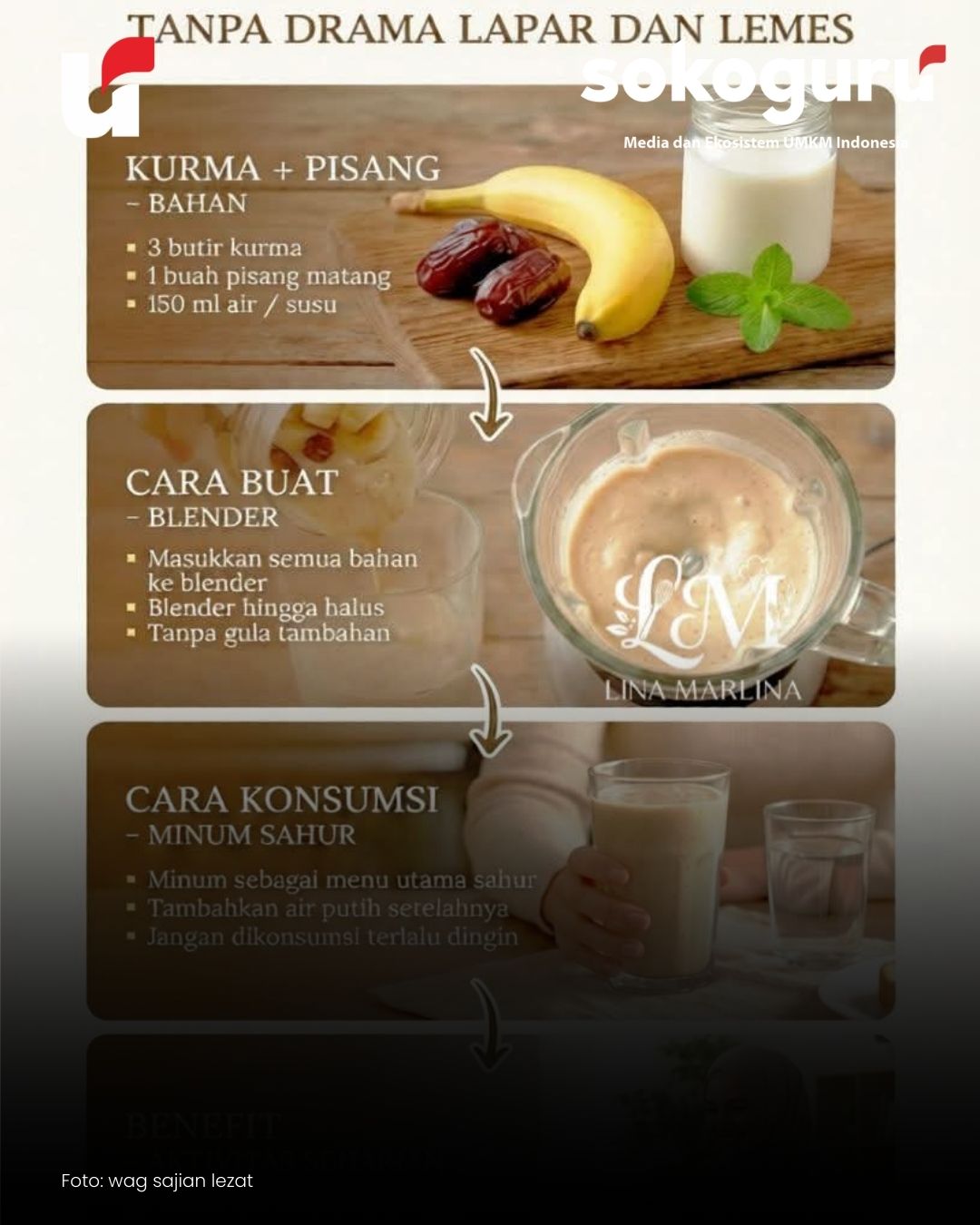 Anti-Drama Lapar! Resep Sahur Praktis Pisang Kurma Plus Jadwal Buka Puasa Jakarta, Bandung, dan Surabaya