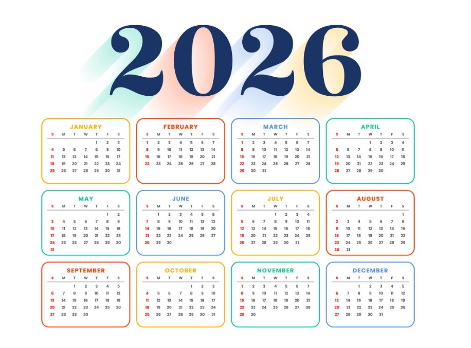 <p>Ilustrasi kalender 2026 lengkap dengan tanggal merah. Persiapkan agenda liburan dan momen lama bersama keluarga, segera simak kalender 2026 lengkap dengan tanggal merah dan pasaran jawa dengan hijriyah serta kalender 2026 lengkap dengan tanggal merah dan cuti bersama berikut ini! Foto: </p>
