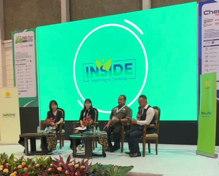 <p>Biro Komunikasi dan Layanan Informasi Sekretariat Jenderal Kementerian Pertanian menyelenggarakan talkshow Inside (Inspiring to Develop) bertajuk Pemanfaatan Mekanisasi dalam Mendukung Keberhasilan Pertanian Modern.Kegiatan tersebut menjadi bagian dari Pameran INAGRITECH 2025, pada 29- 31 Juli 2025. (Dok. Kementan) </p>
