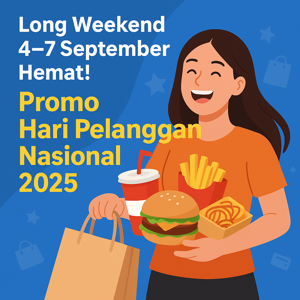 <p>Ilustrasi promo hari pelanggan nasional 2025. Long weekend minggu ini dinanti banyak orang, tak hanya menikmati liburan di akhir bulan kamu juga bisa dapatkan promo atau diskon bertepatan hari pelanggan nasional 2025. Foto: ChatGPT</p>
