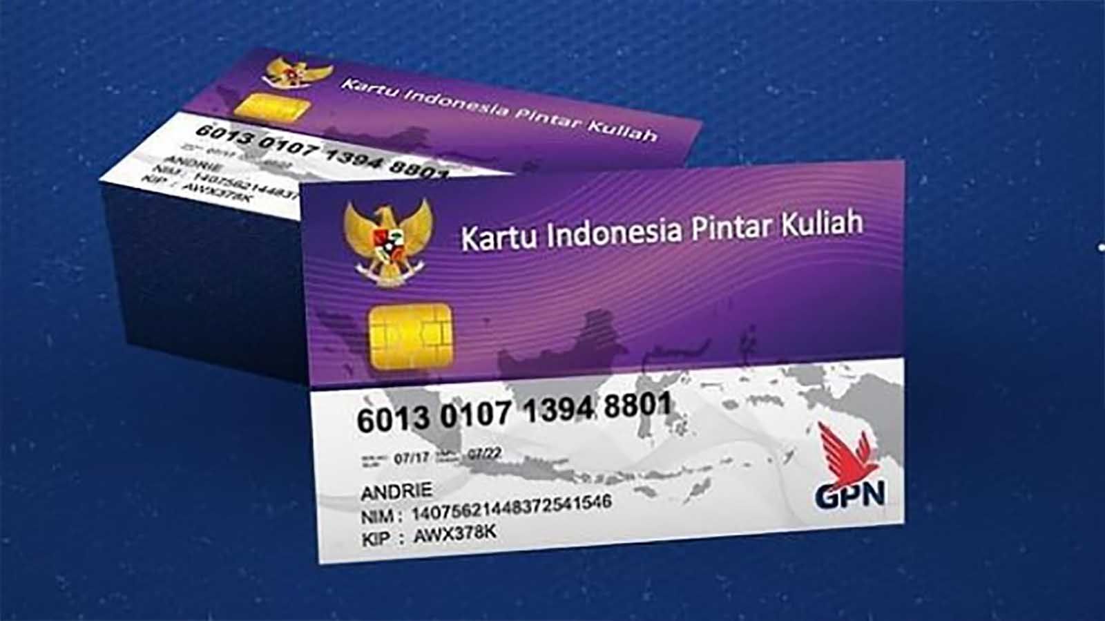 <p>Ilustrasi Kartu KIP Kuliah, program bantuan biaya pendidikan dan biaya hidup untuk mahasiswa.</p>

<p> </p>
