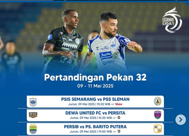 <p>Ilustrasi jadwal pertandingan Persib Bandung BRI Liga 1 2024/2025, momen kebersamaan nobar di berbagai titik Kota Bandung. Foto: Instagram.com/liga1match</p>
