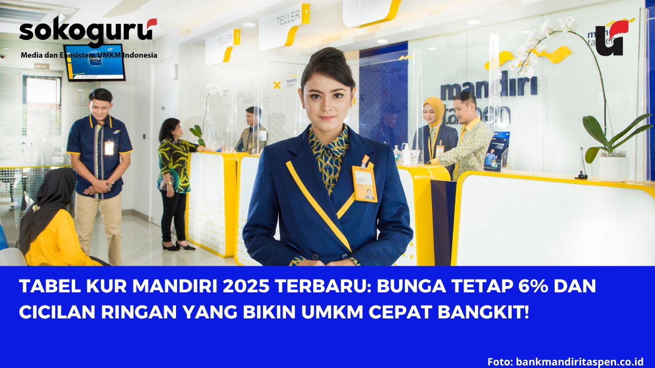<p>Butuh modal usaha bunga rendah setelah bencana? KUR Mandiri 2025 menyediakan pinjaman besar, cicilan ringan, dan proses cepat. Simak tabel angsuran dan syarat lengkapnya.</p>

