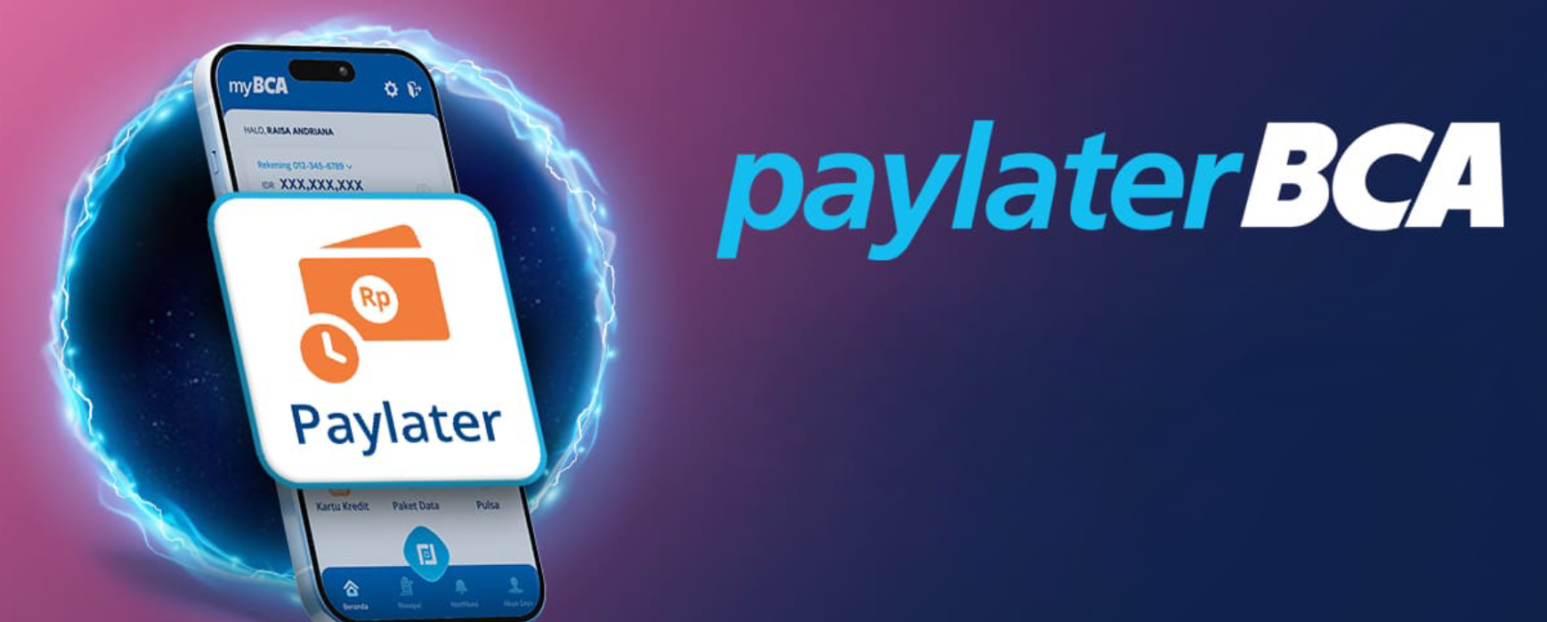 <p>Paylater BCA hadir di myBCA! Nikmati cicilan ringan dengan QRIS untuk transaksi aman dan fleksibel tanpa harus bayar di awal.</p>
