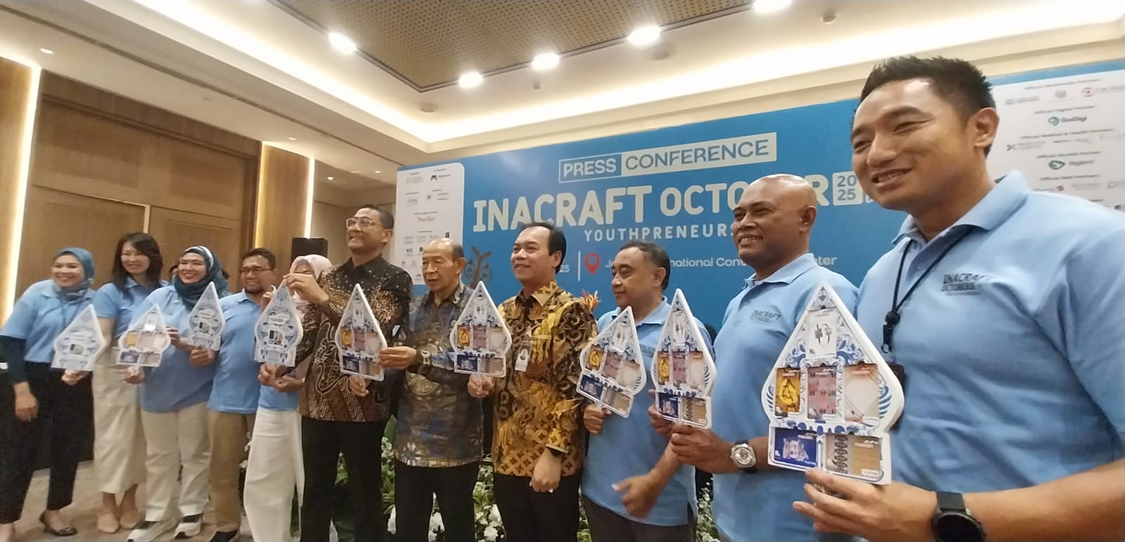<p>Jumpa pers The Jakarta International Handicraft Trade Fair (Inacraft) 2025 di Jakarta International Convention Center (JICC), Senayan Jakarta, Selasa, 30 September 2025. (Dok. Sokoguru/Rosmery)</p>
