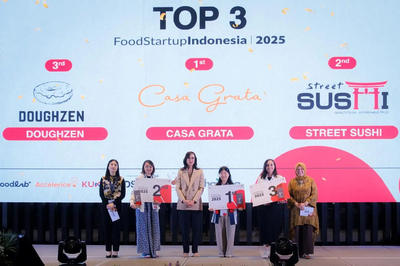 <p>Kegiatan Demoday FoodStartup Indonesia (FSI) 2025 berlangsung pada 29–31 Oktober 2025 di Movenpick Hotel, Jakarta itu menampilkan berbagai ide dan inovasi produk dari para finalis. (Dok. Kemenpar)</p>