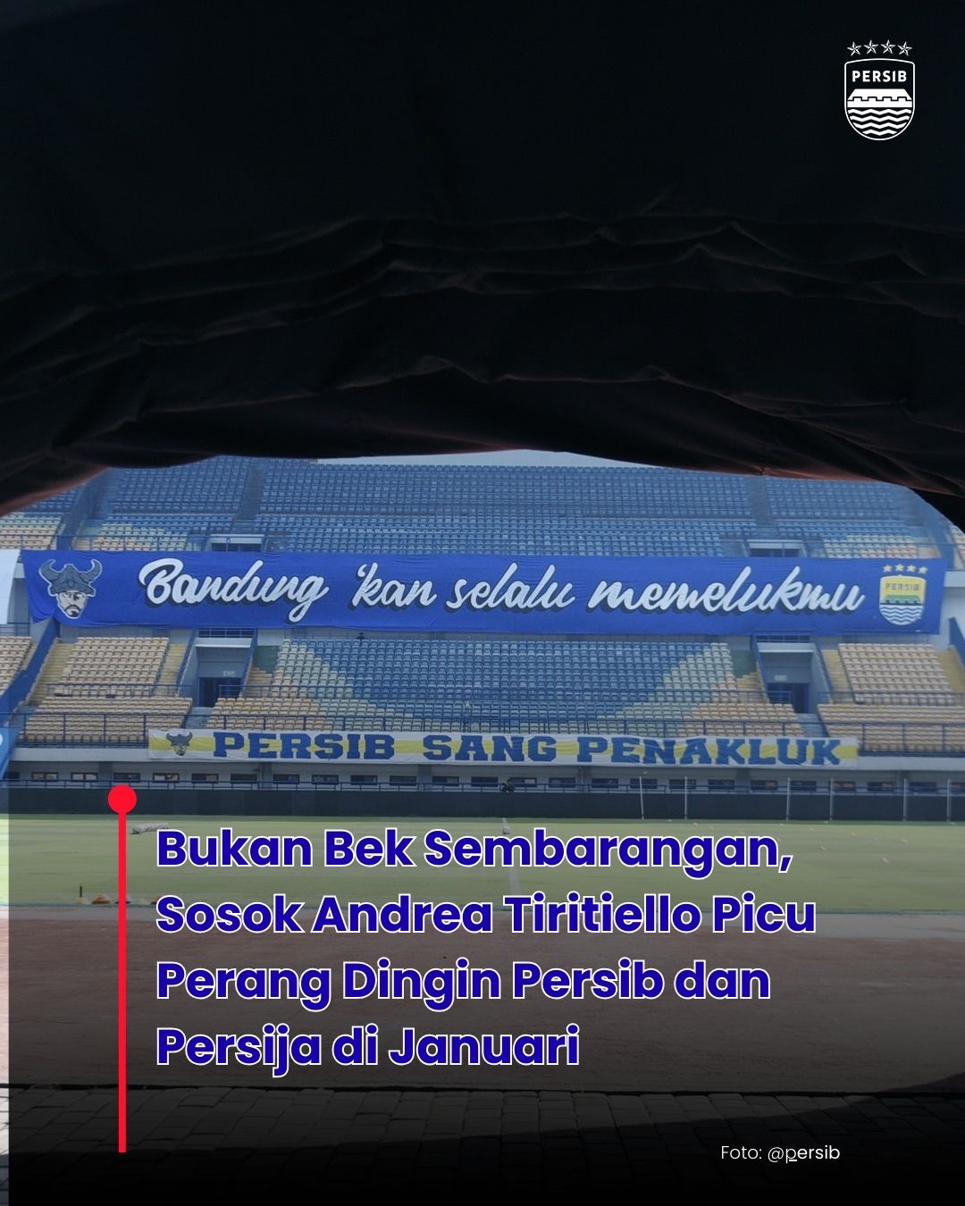 Persib Persija Saling Sikut, Bek Italia Berharga Rp 6,9 miliar Ini Jadi Rebutan Panas di Bursa