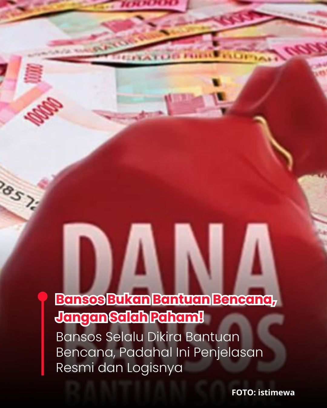 <p>Bansos berbasis data kesejahteraan, bukan dampak bencana. Pahami perbedaan bansos dan bantuan bencana agar tidak salah persepsi di masyarakat.</p>
