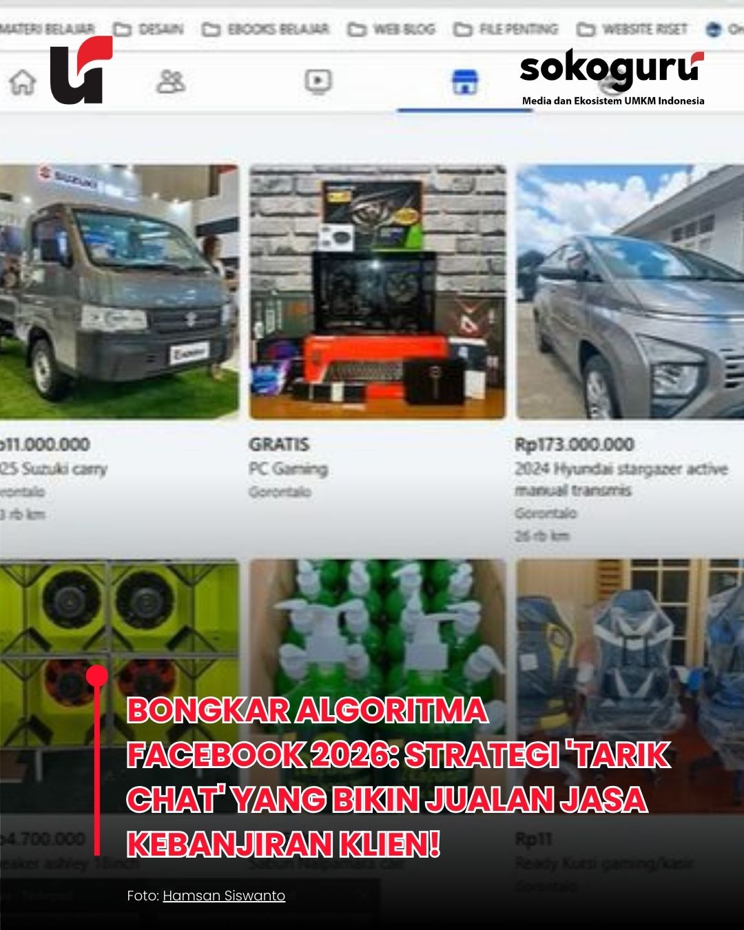 Trik Rahasia Hamsan Siswanto: Jualan di FB Marketplace Laris Manis Modal Riset, Simak Ini!
