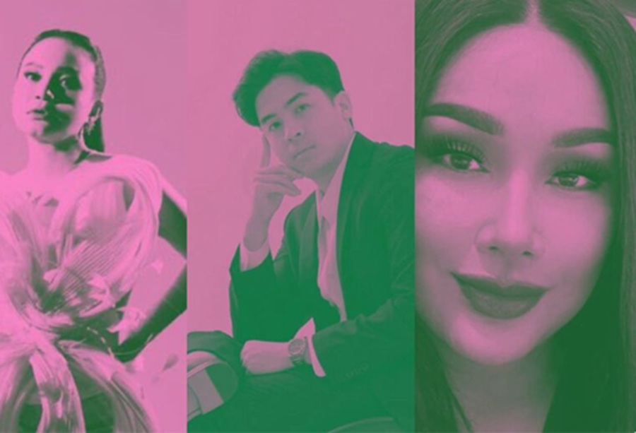 <p>Potret selebritias dan influencer Indonesia mengenakan foto profil tone pink hijau di media sosial mereka. (Foto: Kolase Instagram).</p>

