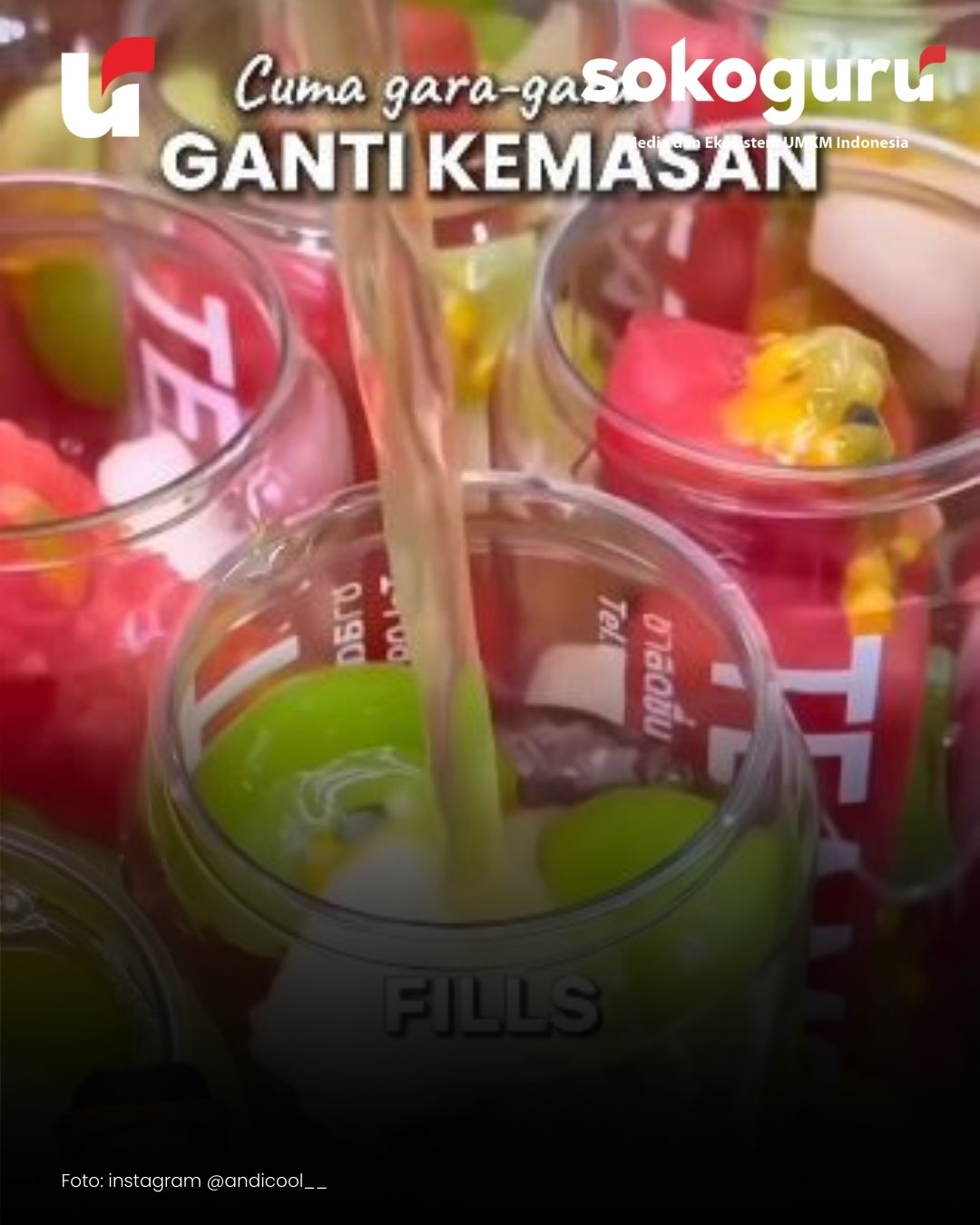 WOW! Cuma Modal Es Buah Bisa Cuan Rp 30 Juta Sebulan, Rahasianya Ada di Kemasan Ini...