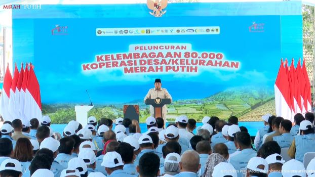 <p>Presiden Prabowo saat peresmian 80 ribu Kopdess/Kel Merah Putih. Hanya tiga dari 167 Koperasi Merah Putih Sukoharjo yang beroperasi. Pemkab fokus bangkitkan ekonomi lokal lewat program KDMP berbasis desa mandiri.</p>
