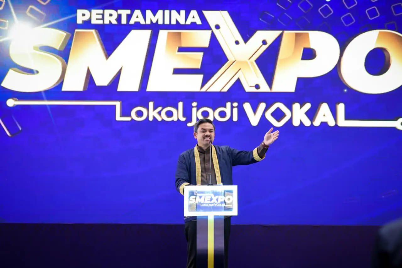 <p>Menteri Usaha Mikro, Kecil, dan Menengah (UMKM) Maman Abdurrahman memberi sambutan pada acara Pertamina SMEXPO 2025 di Tangerang Selatan, Selasa, 25 November 2025. (Dok. Kementerian UMKM)</p>

<p> </p>
