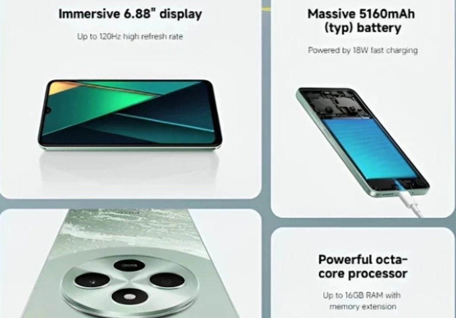 Spesifikasi HP POCO C75 dengan harga Rp1 jutaan.